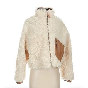 Blank NYC Women's Cream and Tan Teddy Jacket